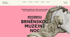 Desktop Screenshot of brnenskamuzejninoc.cz